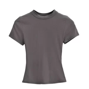 2025 New High Quality Casual T shirt Sexy Slim Short Sleeves Fashion Trend Solid Women Clothing y2k Tops